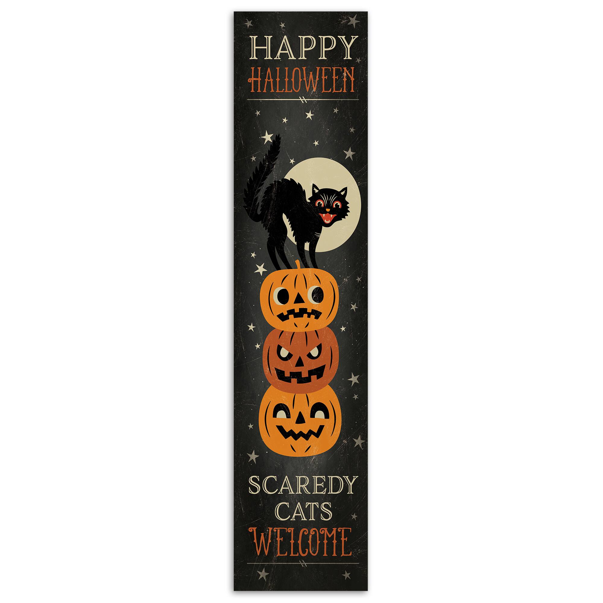 47" Scaredy Cats Welcome Porch Leaner